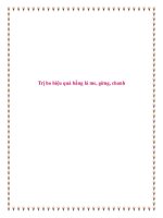 Trị ho hiệu quả bằng lá me, gừng, chanh. potx