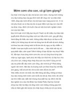 Mớm cơm cho con, có gì lợm giọng? ppt