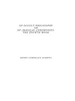 agrippa - of occult philosophy book 4