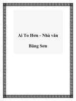 Ai To Hơn - Nhà văn Băng Sơn potx