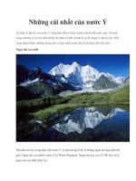 Những cái nhất của nước Ý pot