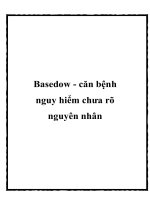 Basedow - căn bệnh nguy hiểm chưa rõ nguyên nhân doc