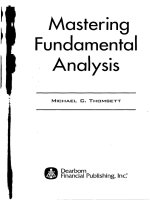Mastering Fundamental Analysis (1998)