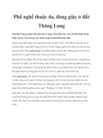 Phố nghề thuộc da, đóng giày ở đất Thăng Long ppt