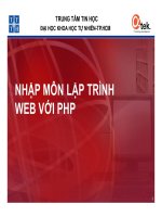 Bài giảng - giáo án: Nhập môn lập trình web với php bài 2 HTML cơ bản