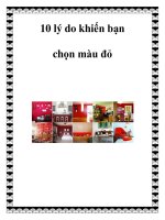 10 lý do khiến bạn chọn màu đỏ pdf