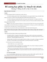 Đề cương học phần: Lý thuyết tài chính. pot