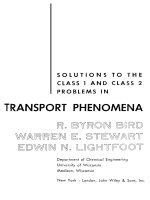 solutions to the class 1 and 2 problems in transport phenomena (wiley_ 1960)(175s)
