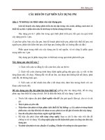 Giáo án - bài giảng:  Giới thiệu về câu hỏi lý thuyết môn xây dựng phần mềm (có đáp án)