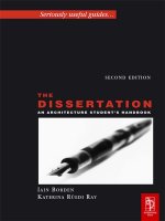 the dissertation - an architecture student's handbook