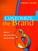 CUSTOMIZE THE BRAND