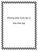 Phương pháp luyện tập có thân hình đẹp pptx