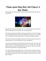 Tham quan làng thủy thủ Popeye ở đảo Malta pdf