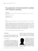 the application of neural network to optimal robot trajectory planning