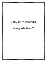 Thay đổi Workgroup trong Windows 7 ppt