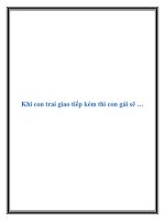 Khi con trai giao tiếp kém thì con gái sẽ … pdf