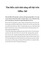 Tìm hiểu cách tính năng nổi bật trên Office 365 doc