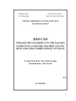 Nghiên cứu chế tạo men có độ cứng và độ chịu mài mòn cao ứng dụng cho công nghiệp gốm sứ xây dựng