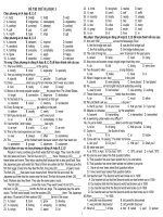 Tổng hợp các đề thi đại học môn tiếng Anh