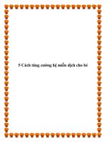 5 Cách tăng cường hệ miễn dịch cho bé pot