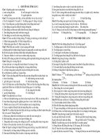 Tổng hợp lý thuyết trong đề thi thử trường chuyên năm 2013