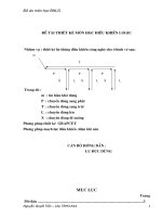 đồ án môn học điều khiển logic thiết kế cần trục rải liệu