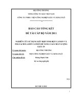 Nghiên cứu sử dụng kết hợp tinh bột cation và polyacrylamit cation để nâng cao chất lượng giấy in