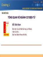 Chương 1: Tổng quan ngành Cơ Điện tử