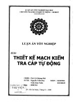 Thiết kế mạch kiểm tra cáp tự động