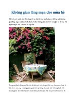 Không gian lãng mạn cho mùa hè doc