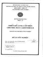 Thiết kế cung cấp điện cho nhà máy cadovimex II