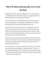 Một số lời khuyên khi mua giầy cho trẻ mùa thu đông pdf