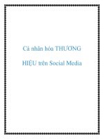 Cá nhân hóa THƯƠNG HIỆU trên Social Media pot