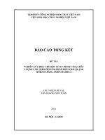 Nghiên cứu công nghệ sản suất mầu tio2 chất lượng cao theo phương pháp phân giải ilmenit bằng amoni florua