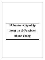 FUbuntu - Cập nhập thông tin từ Facebook nhanh chóng ppt
