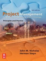 project management for business, engineering, and technology, third edition