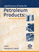 manual on significance of tests for petroleum products by salvatore j. rand