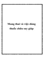 Mang thai và việc dùng thuốc chữa suy giáp potx
