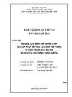 nghiên cứu, điều tra tuyển chọn các lâm phần tốt cho loài keo tai tượng ở vùng trung tâm bắc bộ để chuyển hóa thành rừng giống