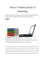 Chia sẻ 7 Ebooks rất hay về Marketing pptx