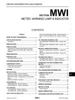 MWI ĐỒNG hồ, đèn CẢNH báo TRÊN NISSAN VERSA SEDAN 2012