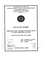 Thiết kế cung cấp điện toà nhà chung cư phức hợp sông sài gòn