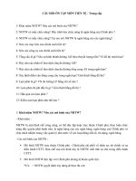 Câu hỏi ôn tập tài chính tiền tệ