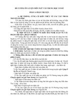 Định hướng ôn thi môn ngữ văn vào lớp 10 THPT