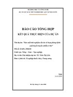 Sản xuất thử nghiệm vắc xin vô hoạt phòng bệnh xuất huyết truyền nhiễm ở thỏ