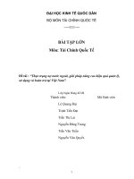 Thực trạng nợ nước ngoài, giải pháp nâng cao hiệu quả quản lý, sử dụng và hoàn trả tại Việt Nam