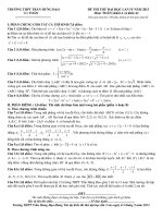 TRƯỜNG THPT TRẦN HƯNG ĐẠO Tổ: TOÁN ĐỀ THI THỬ ĐẠI HỌC LẦN IV NĂM 2013 Môn: TOÁN; Khối A và khối A1 pot