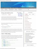 những cách trình bày css _ học thiết kế web theo chuẩn.