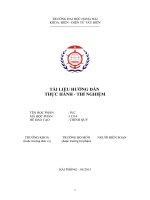 TÀI LIỆU HƯỚNG dẫn THỰC HÀNH THÍ NGHIỆM môn PLC