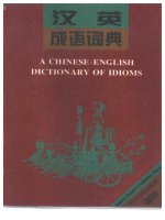 a chinese - english dictionary of idioms
